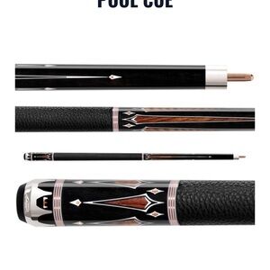 Elegant Black and Brown Pool Cue